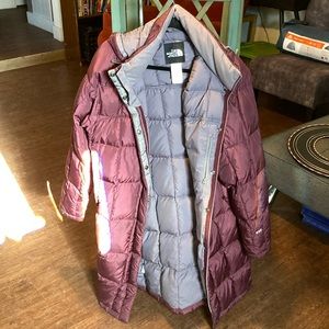 North face full length jacket
